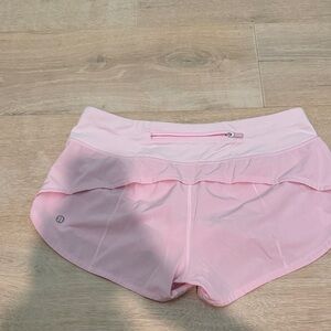 lululemon athletica Light Pink Layered Workout Skort